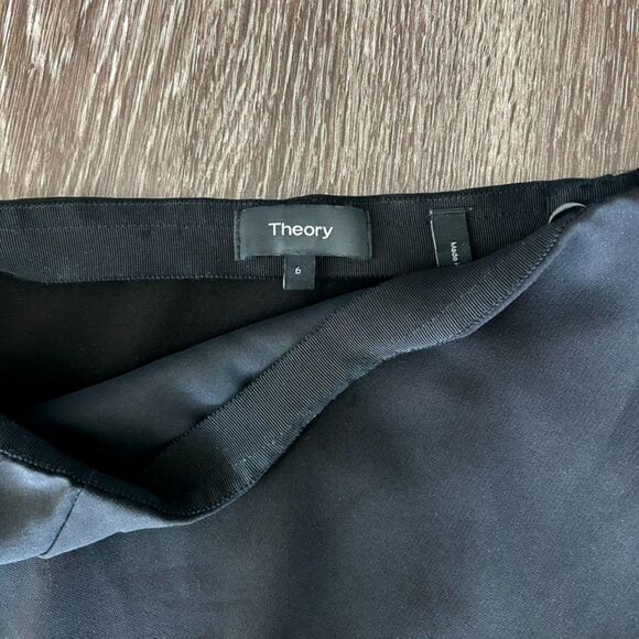 Theory Black Mini Skirt Size 6 - Picture 5 of 6